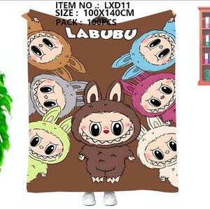Labubu Character Blanket